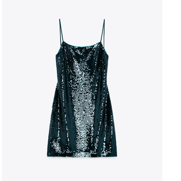 ZARA SEQUIN MINI DRESS - Picture 5 of 8